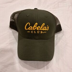 Cabela's Unisex Olive and Gold Mesh Cap